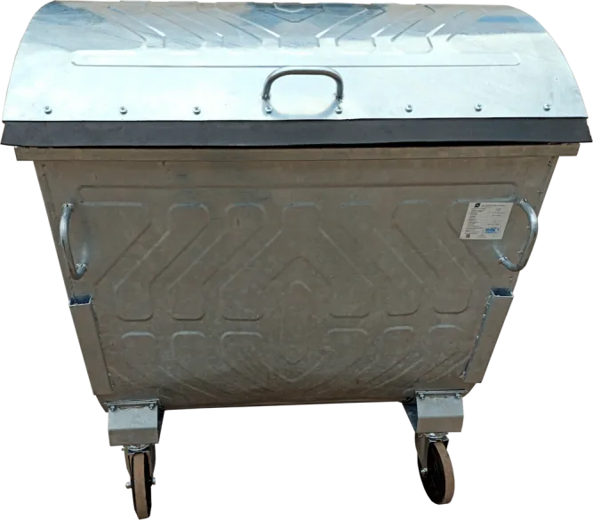Metal container for solid waste collection (Eurocontainer, 1.1 m³) — Photo 4