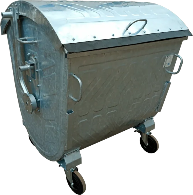 Metal container for solid waste collection (Eurocontainer, 1.1 m³) — Photo 5
